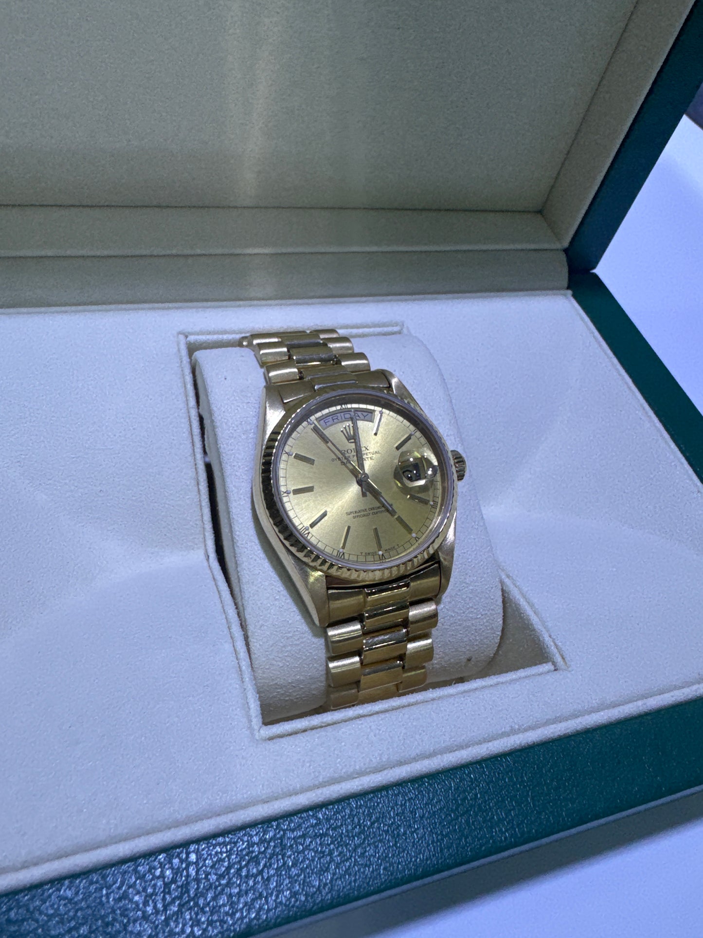 Rolex Day-Date President 36mm Yellow Gold